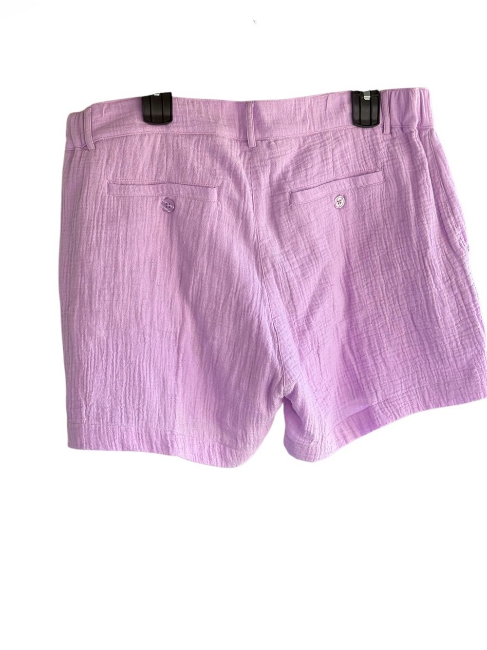 NWT Lulu-B Lilac Cotton Gauze Button Front Shorts Large - Picture 3 of 3